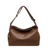 Stylish and simple tote bag large capacity soft leather casual versatile shoulder bag retro commuter messenger bag