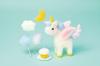 Hamanaka Felting Wool Needle Felted Fluffy Village Unicorn Dreamy Charm with Design by Midori Hattori Kit & (Made Aclaine) (H441-660)
