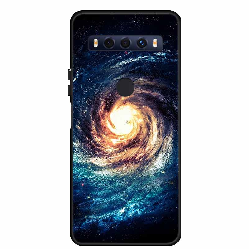For TCL 10 SE Case 10SE Coque Black TPU Silicone Soft Back Cover Cases For TCL 10 SE Phone Case 6.52" Funda Bag Protective Shell