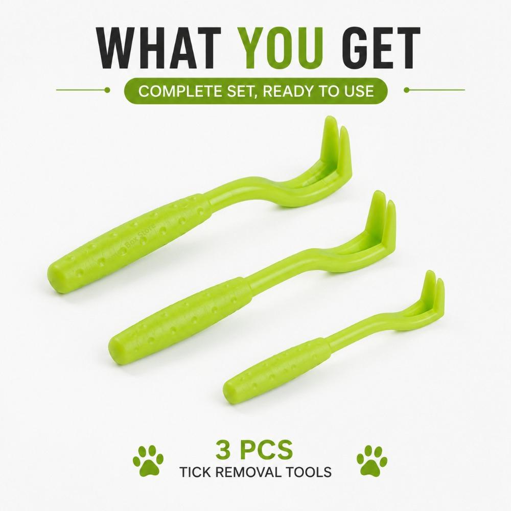 1/3 Set Pet Tick Flea Remover Hook Tweezer Portable Mite Extractor Tool for Cat Dog Daily Grooming Cleaning Accessories Supplies