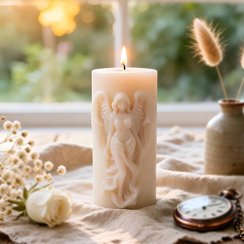 Kneeling Angel Silicone Candle & Aroma Stone Mold