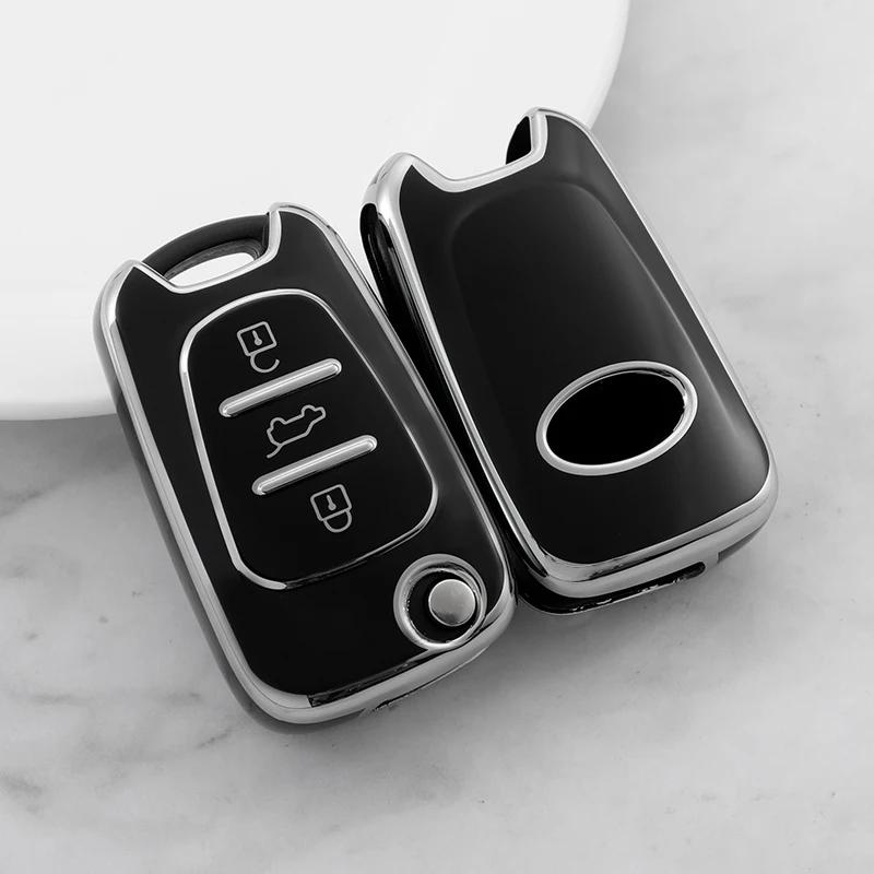 Car Key Case for Kia Sportage Rio 3 Soul Optima Ceed Pro K5 K2 Pride for Hyundai I20 I30 Ix20 Ix35 Elantra Accent Shell Cover