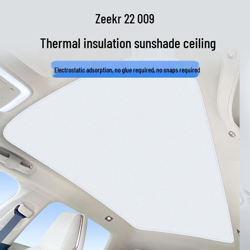 Zeekr 22 Model 009 Sunroof Sunshade: Heat Insulation & Privacy Protection, Opaque Design