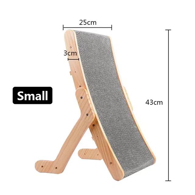 Wooden Frame Kitten Scrapers Scratching Bed Reversible Pet Furniture For Cats 5 in 1 Toys Cat Scratcher Cardboard With Solid