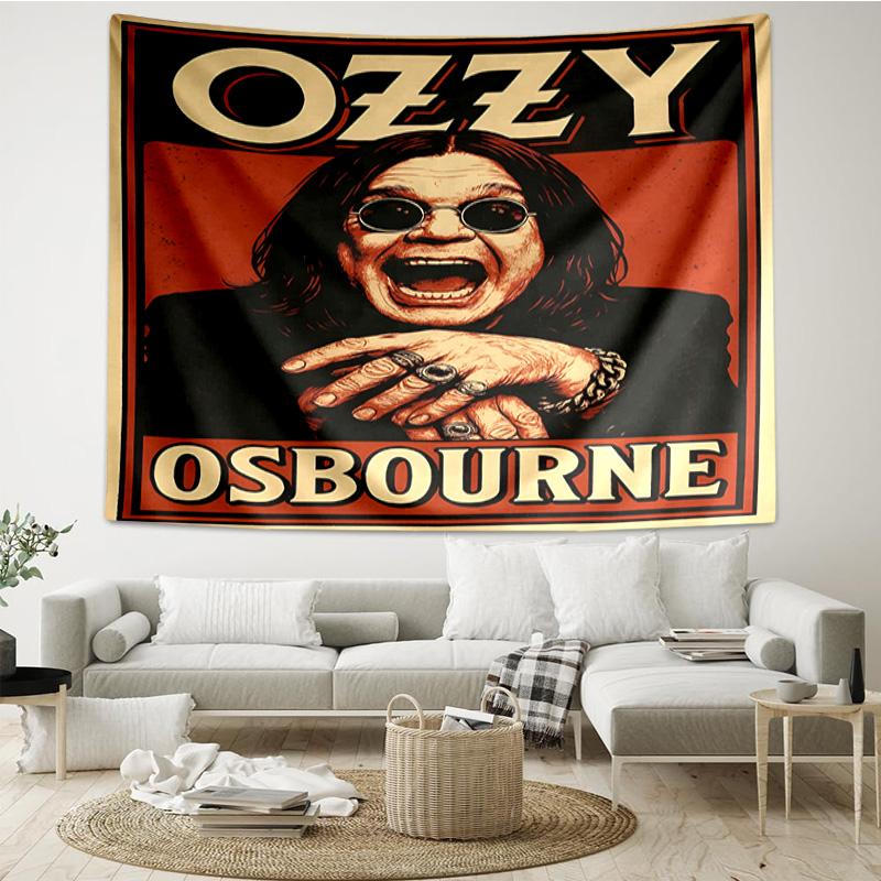 Ozzy Metal Legend Tapestry, Unique Design Tapestry, Wall Decor for Bedroom,Livingroom, Playroom,Heartwarming Fan Holiday Gifts