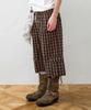 THEVINYLHOUSE Pantaloncini Cargo a Quadri Stratificati Marrone