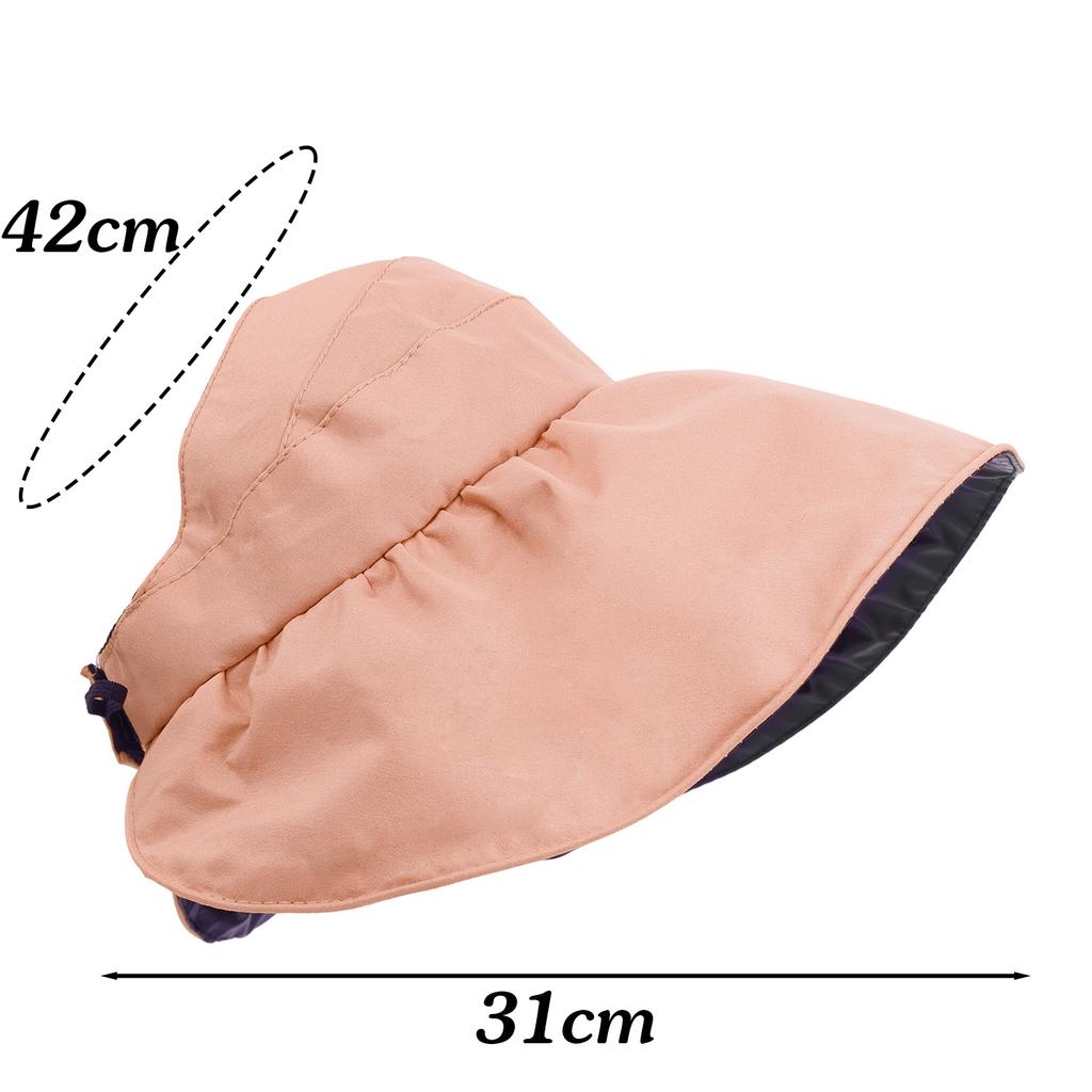 2025 New Summer Empty Top Wide Brim Sun Hat for Women Anti UV Sunscreen Bucket Hat Female Sun Protection Outdoor Beach Cap