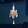 Acrylic Christmas Crystal Chandelier Pendant Glitter Realistic Christmas Tree Ornaments Decorative Car Hanging Ornaments