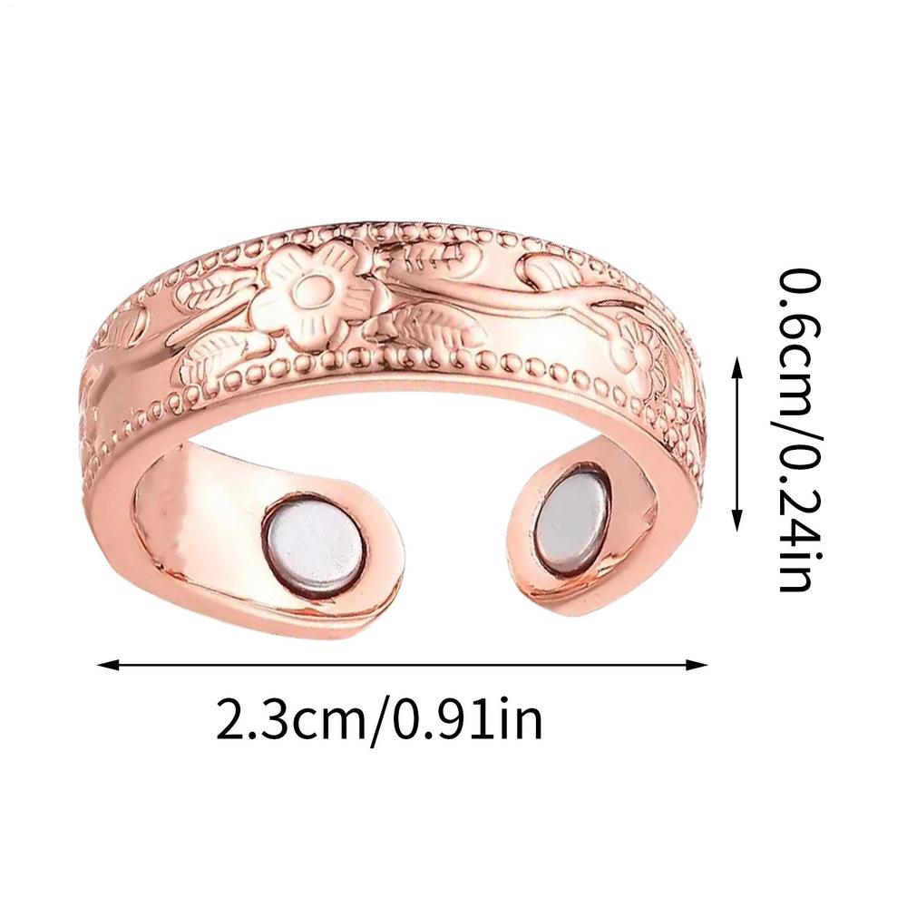 Магнитные кольца для женщин и мужчин Медные кольца магнитной терапии Регулируемые удобные украшения для снятия боли в пальцах Свадебный подарок