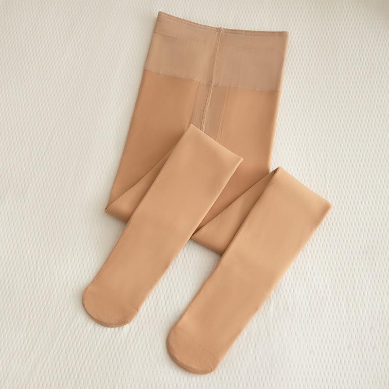 2025 Double-Layer Thick Velvet Anti-Snag Silk Tights for Women - Winter Skin Feel, Nude Look.
