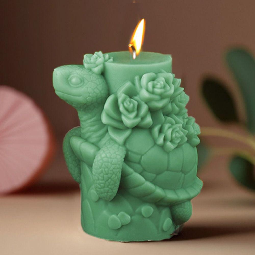 DIY Turtle Candle Mold Silicone Soap Mould Fragrance Candle Resin Mold  Candle Making