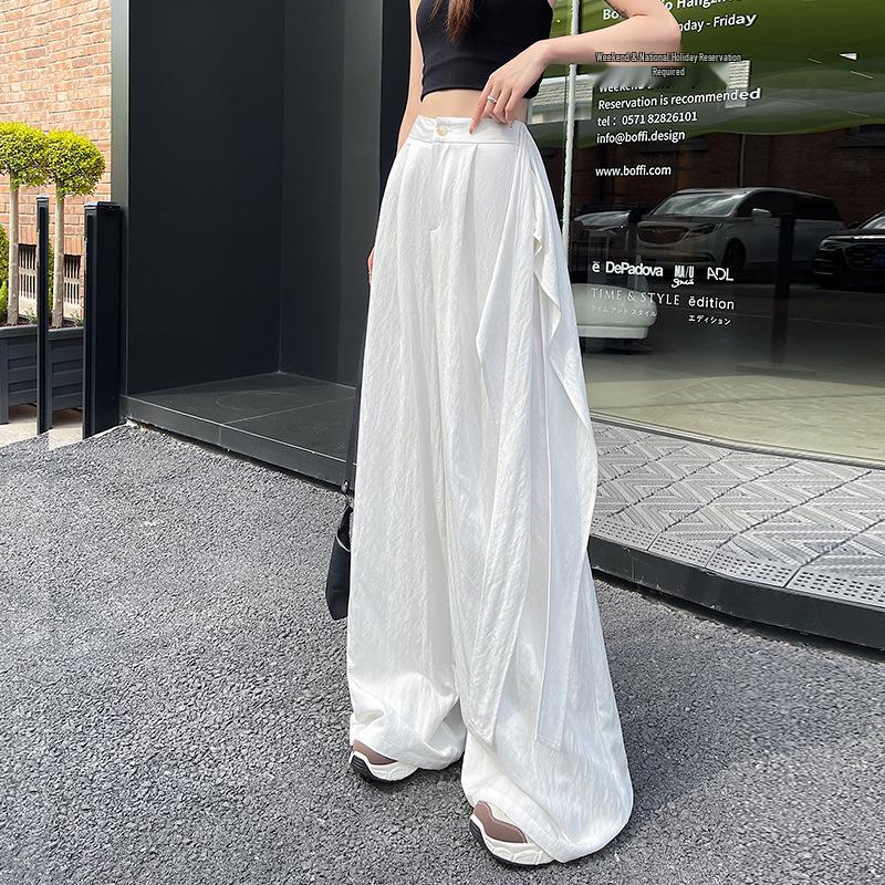 High-Waisted Urban Style Slim Fit Women's Butt Curtain Skirt
