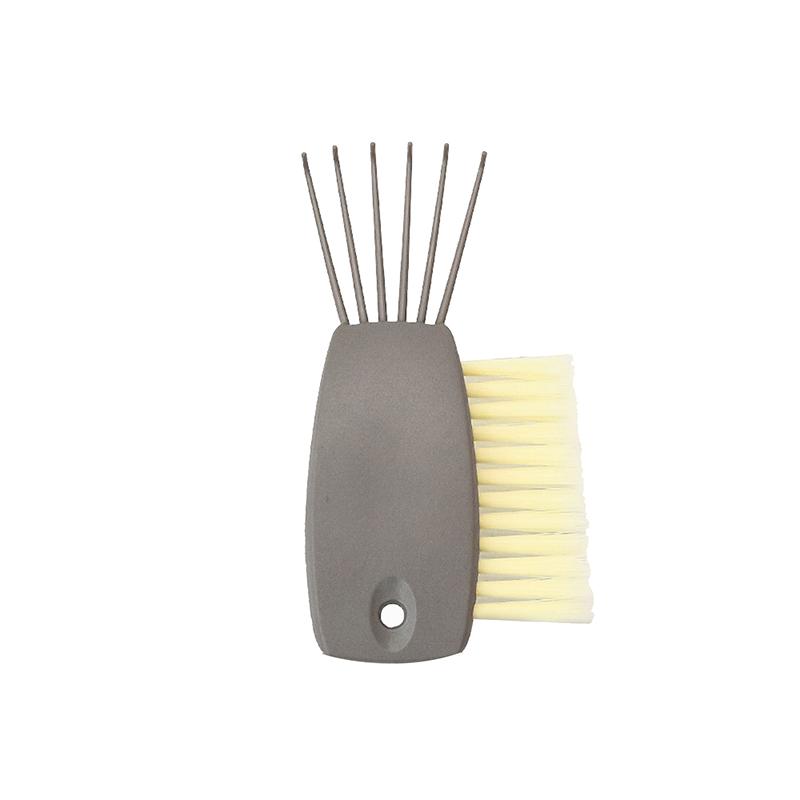 

Пластик 2 в 1 щетка для чистки расчески очиститель для волос грабли расческа встроенный инструмент мини-средство для удаления грязи с волос для домашнего и салонного использования серый