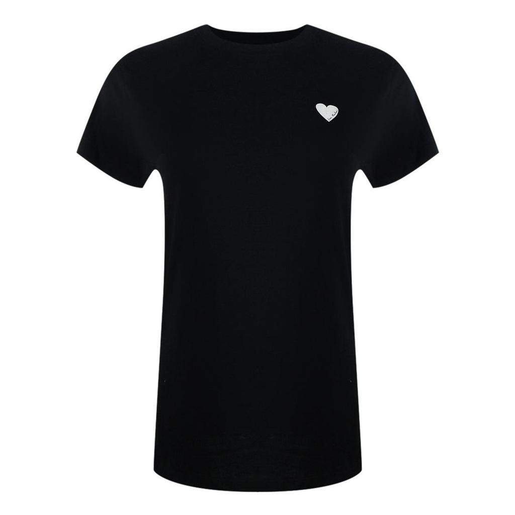 Love Moschino Unisex Adult Contrast Heart Logo T-Shirt