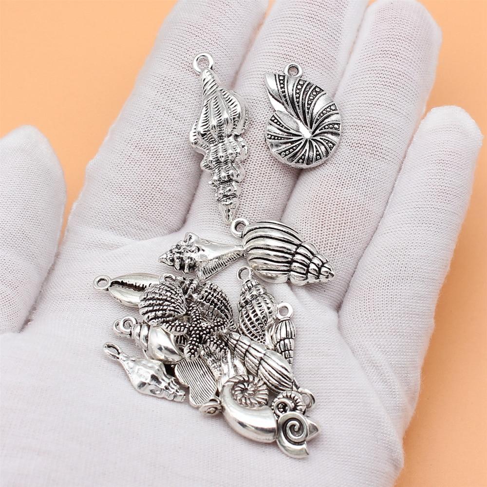 Charms Supplies For Jewelry Conch Cute Items Personalized 21pcs/set
