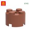 Non-Toxic 98Pcs/Lot 6143 3941 Cylindrical Block Moc 2X2 Parts Compatible With Arc-Shapes Brick Diy Children'S Assembly Toys Gift Box