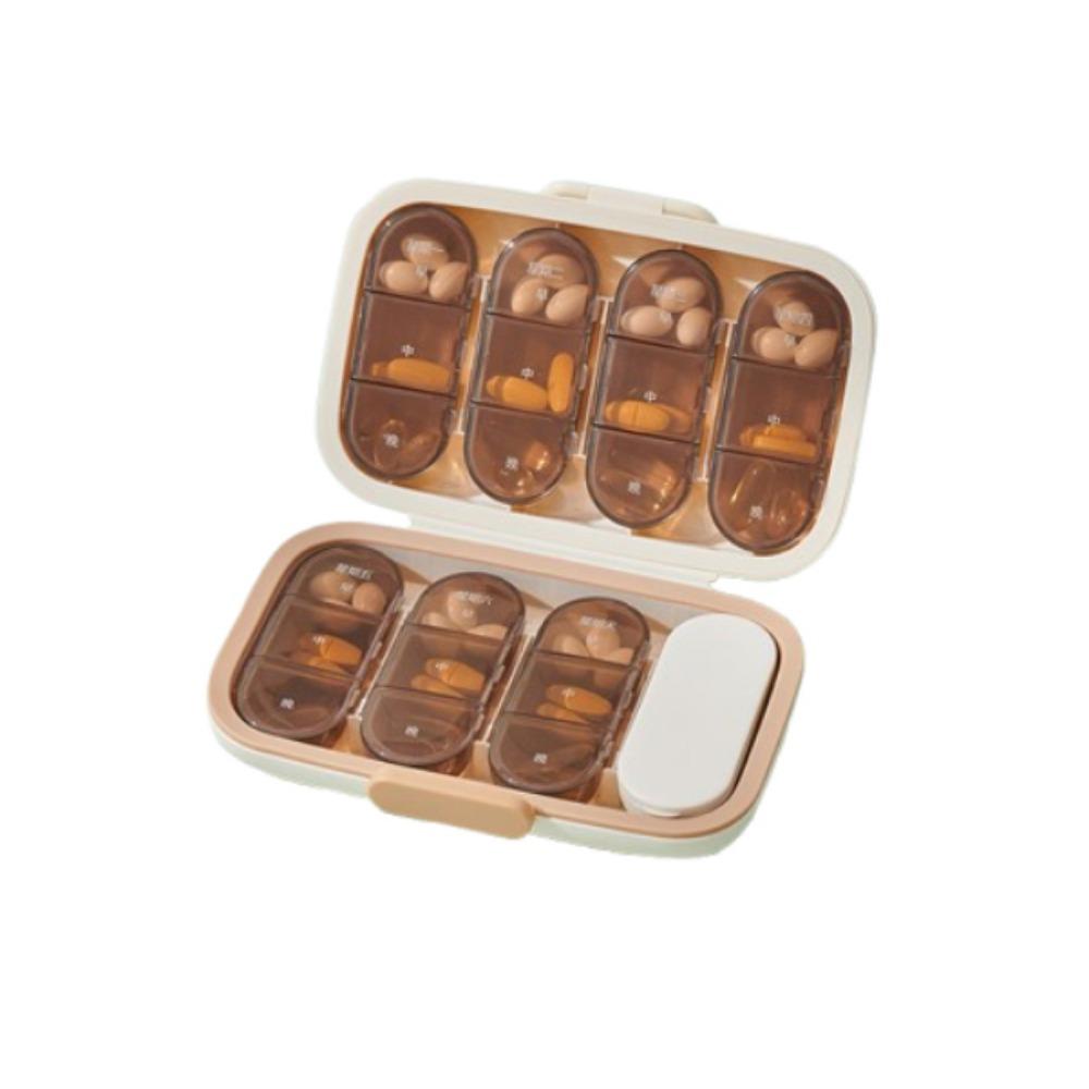Large Capacity Pill Case 21/22 Grids Medicine Storage Containers Medicine Divider Case  Outdoor