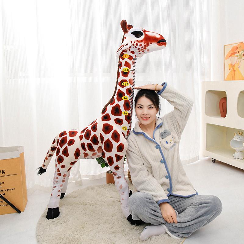 New 50 70 90 110cm Giraffe Plush Toy Soft Stuffed Animal Cute Doll Birthday Gift for Kids