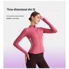 Women's Slim Fit Quick-Dry Zip-Up Yoga Top - Long Sleeve & Bare Feel