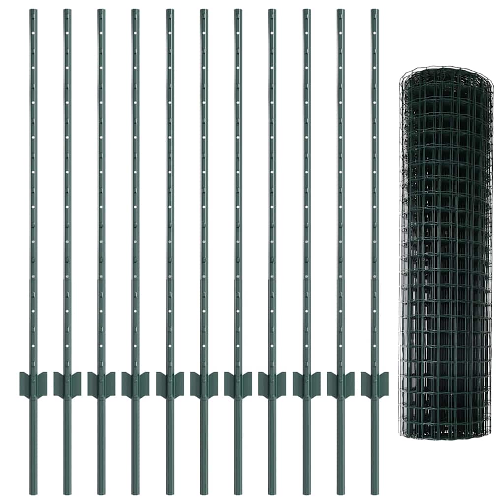 Welded Wire Fence 25 x 1 m (W x H) PVC Coated Steel