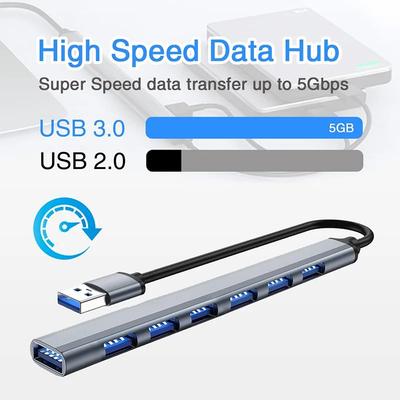 7 Port USB C Hub Multi Splitter 30 Adapter OTG For Xiaomi Lenovo Macbook 13 15 Air Pro PC Laptop Computer Accessories