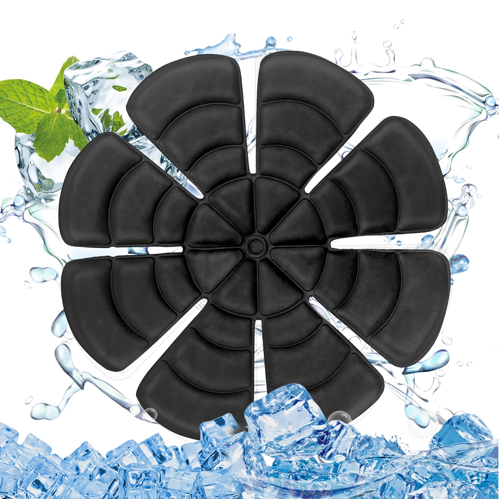 

PCM Ледяная шапочка Новинка в 2025 году Охлаждение от теплового удара головы Охлаждение Поддержание тепла Лед Тепло Лед Жар Велосипедная ледяная шапочка Японская инструкция - - Охлаждение, чёрный