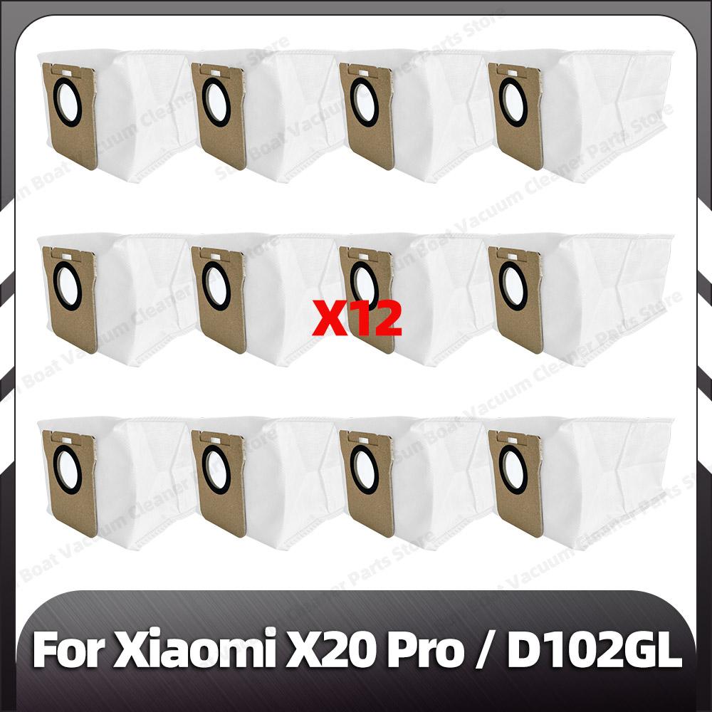 Kompatibilní pro Xiaomi X20 Pro Náhradní hlavní boční kartáč HEPA filtr Mopovací podložky Prachové sáčky Náhradní díly Příslušenství