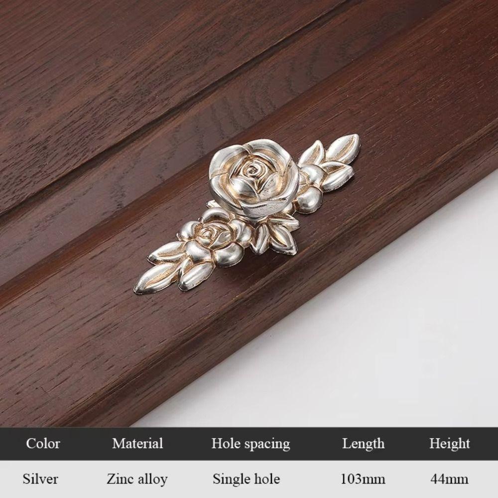 

Antique Style European Rose Style Cabinet Handles Zinc Alloy Bronze Finish Drawer Knobs Door Pulls Furniture Hardware