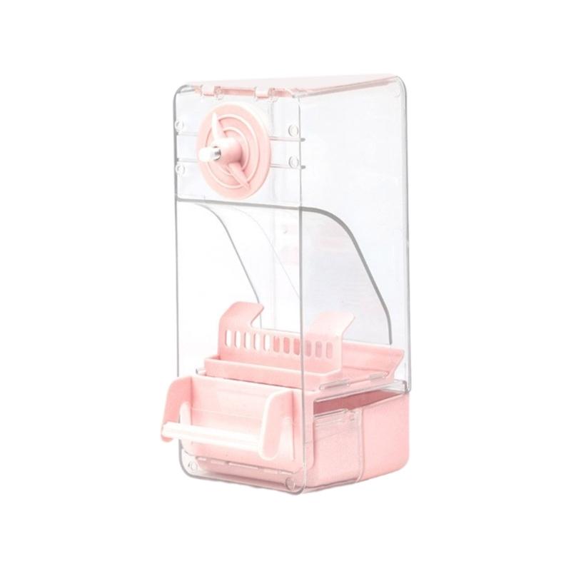 

Clear Bird Feeders Reduced Waste Food Containers Cage Mount Food Dispensing Automatic Bird Feeders Large Capacity 1