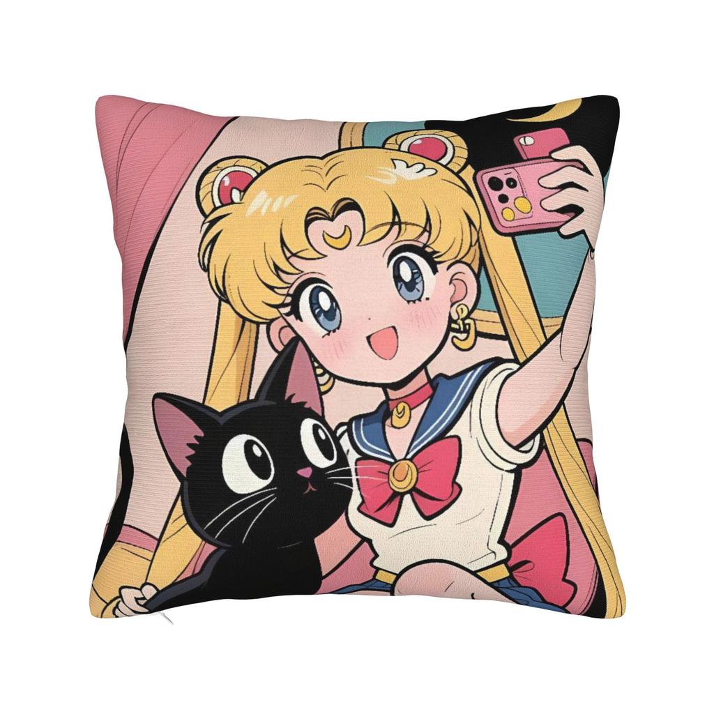 Sailor Moon Pillowcases Kawaii Pillow Case For Living Room Chair Design Pillow Cover
