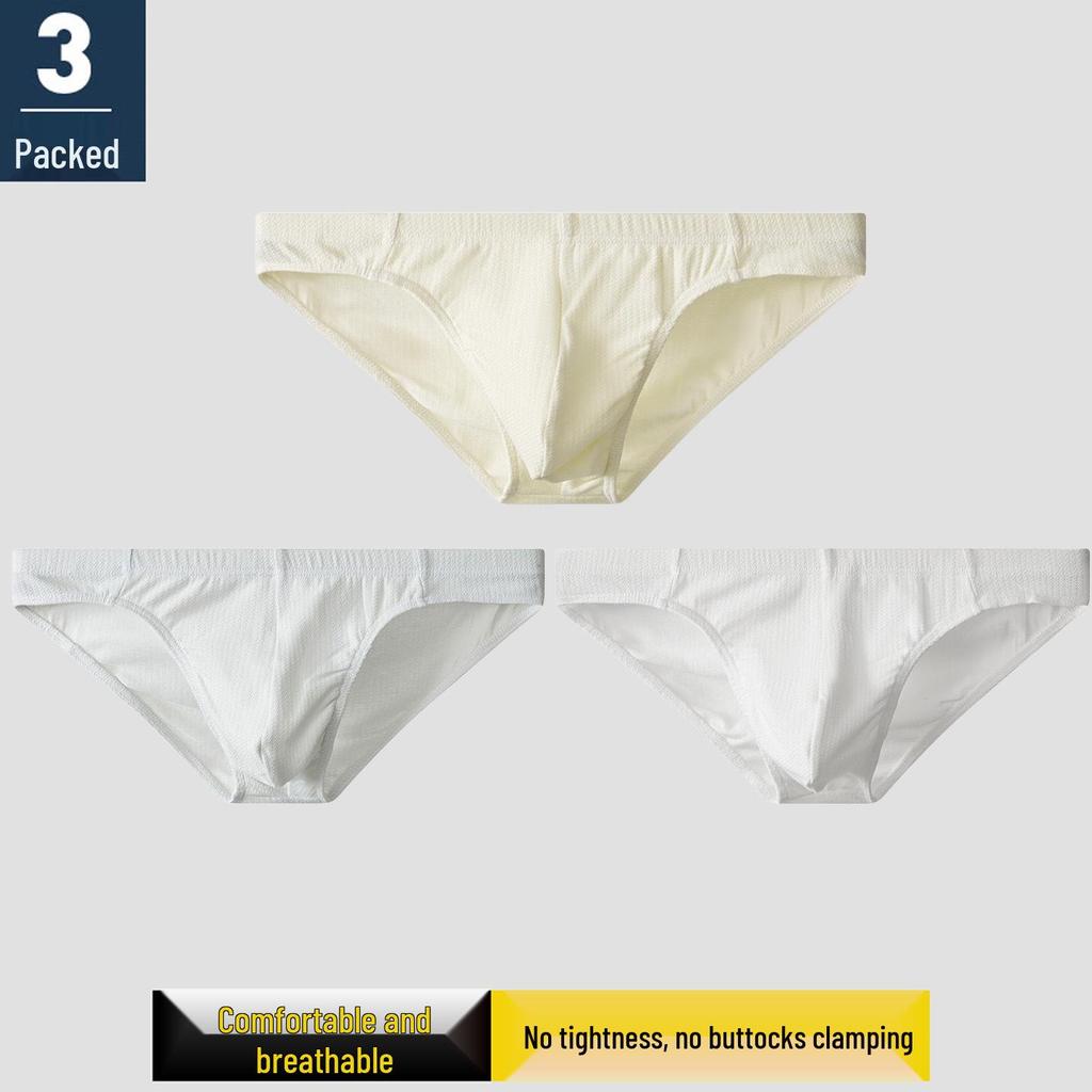 Herren Baumwolle Atmungsaktive Dreiecksslips - Sexy U-Pouch, Einfarbig, Sportlich & Bequem.