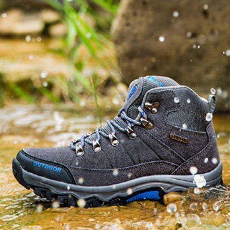 Men's Casual Hiking Boots Fashion High-top Sports Boots for Men Desert Ankle Boots Outdoor Non Slip Trekking Shoes Safety Shoes