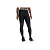 Under Armour HeatGear® Letter Logo Print Slim High Waist Leggings Women leggings Black 1383559-001