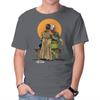Unisex Crew Neck T-Shirt Mutants Gazing At The Moon Graphic Short Sleeve Casual Tee