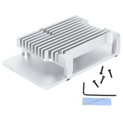 Motherboard Case Aluminum Alloy Durable Electronic Components Black for Raspberry Pi4