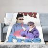 Oliver Tree Hip-Hop RIP Blankets Flannel All Season Breathable Super Warm Throw Blankets for Sofa Bedroom Bedding Throws