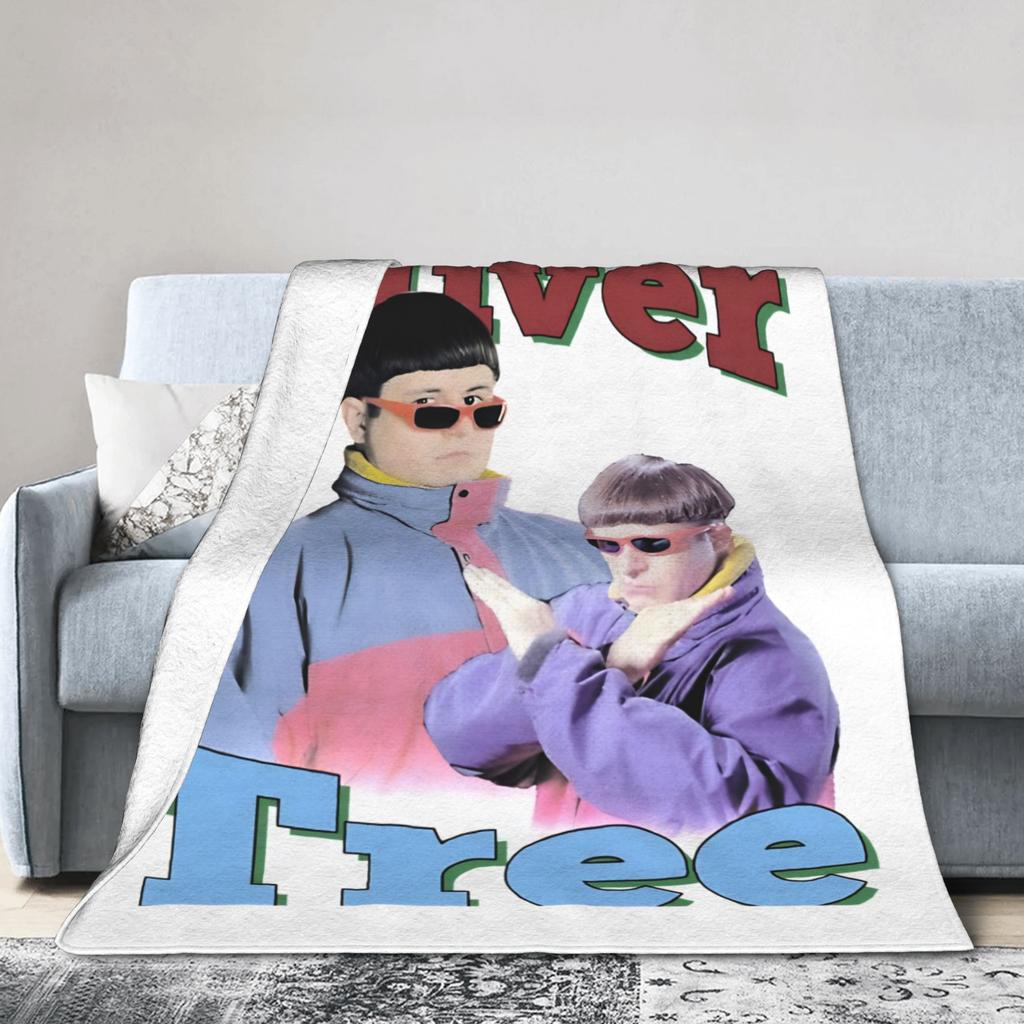 Oliver Tree Hip-Hop RIP Blankets Flannel All Season Breathable Super Warm Throw Blankets for Sofa Bedroom Bedding Throws