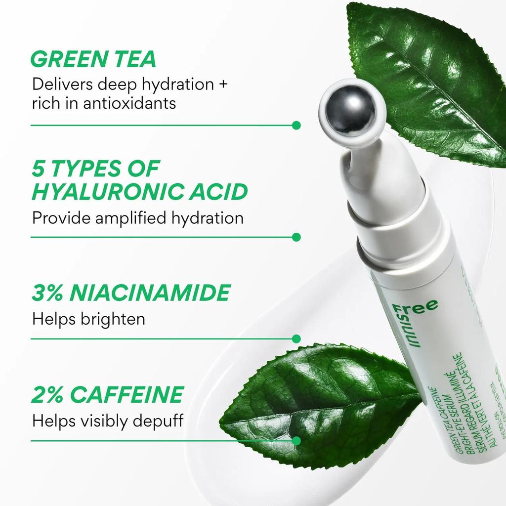 Innisfree Green Tea Hyaluronic Glow Eye & Face Ball 10ml