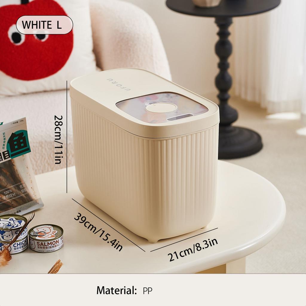 Dog Food Storage Container, Multi-purpose Organiser, Large-capacity Dog Treat Organiser, Convenient Push-Pull Design