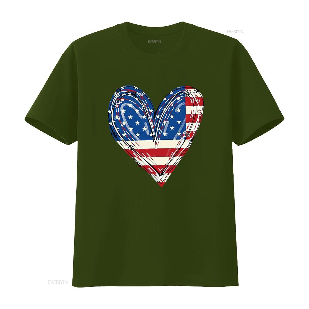 Womens USA T Shirt Girls American Flag 4th of July Kids Patriotic Tops vintage Washed designer clothes Top For Everyday Wear