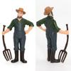 Simulation Toy Figure Farm Ranch Shepherd Breeder Farmer Peasant Doll Sand Table Decoration PVC Hand-made Character Scene Model