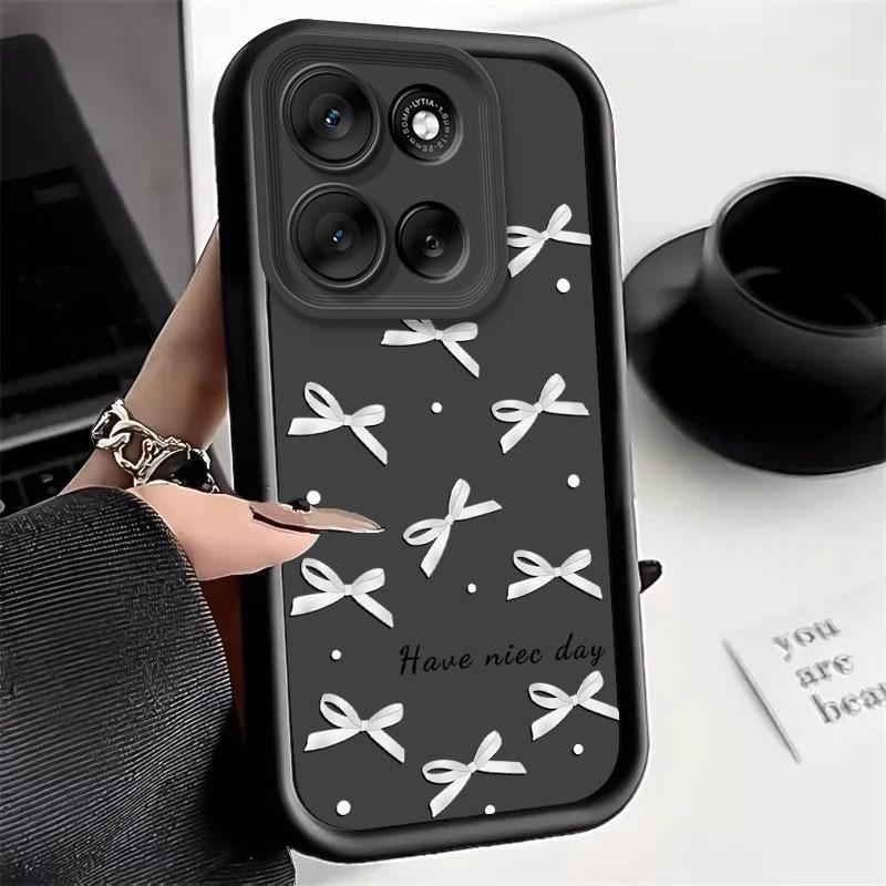 

Чохол для телефону для Moto G86 G56 Moto G56 G 56 Motorola MotoG56 MotoG86 Чохол М який Силікон Модний Бант Поліс Тигровий Принт Захисна Кришка Motorola Moto G56