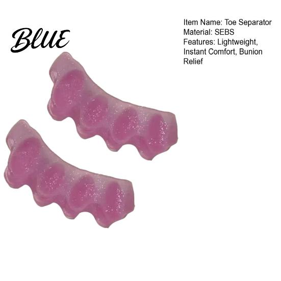 Bunion Treatment Device 1 Pair Toe Separators for Overlapping Toes Daytime Corrector Support Sneakers Hallux Valgus Relief Soft SEBS Spacer