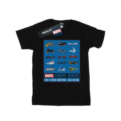 Marvel Herren Fahrzeugvermietung Farbiges T-Shirt