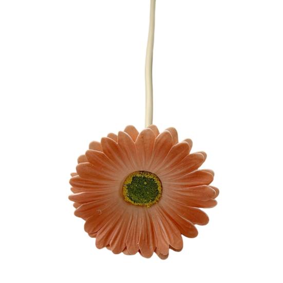 

Artificial Gerbera Flowers with Bendable Stems Fake Silk African Gerbera Flower Boho Faux Wildflower for Wedding Bridal Party Home Kitchen Decor темно-оранжевого