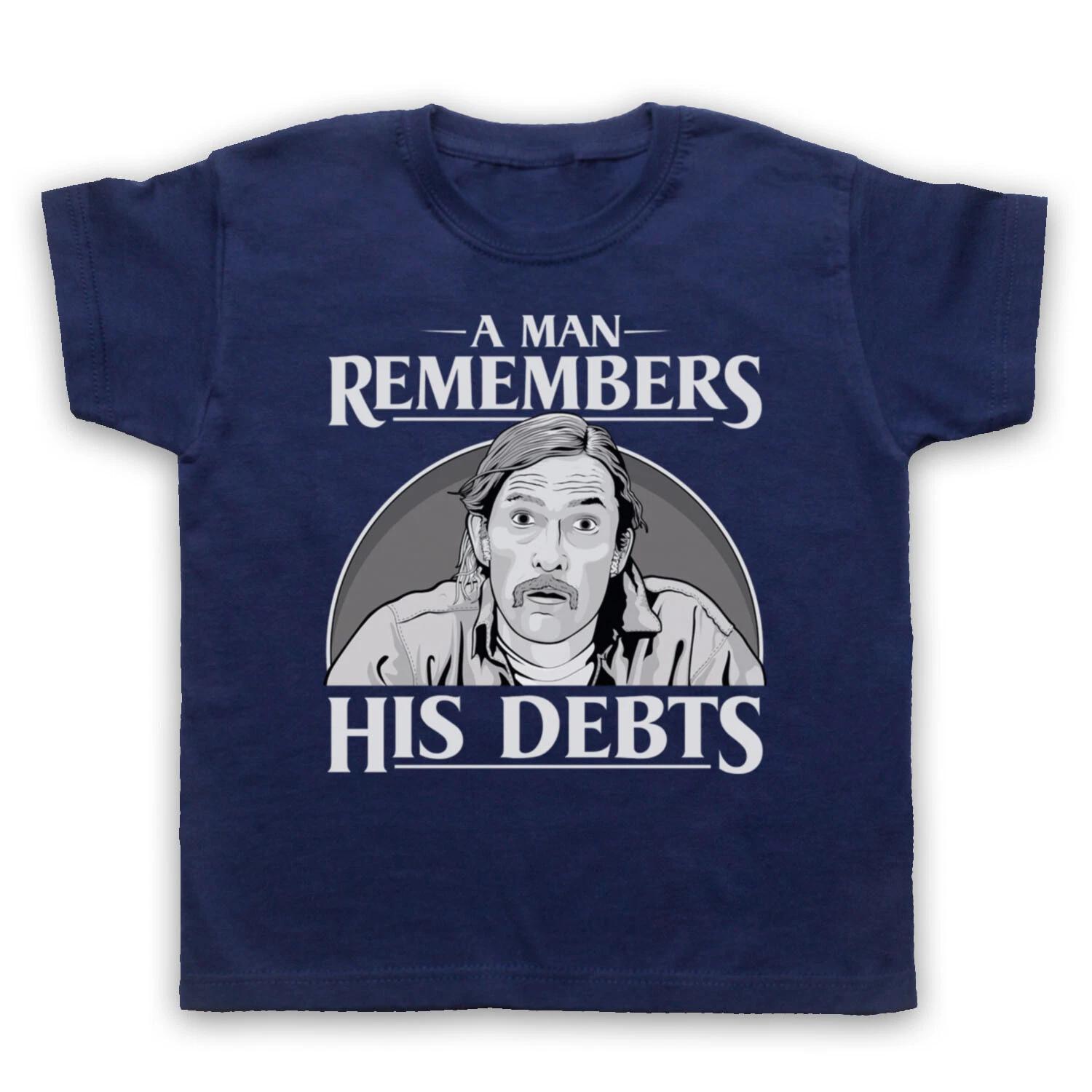 TRUE DETECTIVE UNOFFICIAL A MAN REMEMBERS HIS DEBTS TV KIDS CHILDS T-shirt 110