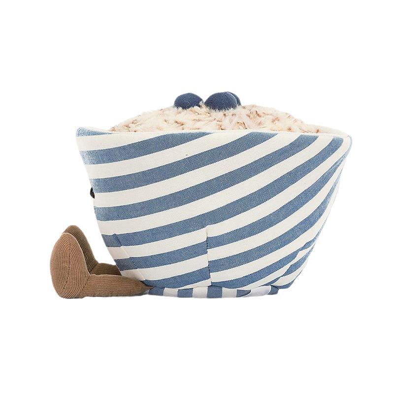 JELLYCAT Fun Food Series Oatmeal Creative Doll Plush Doll 14cm Height