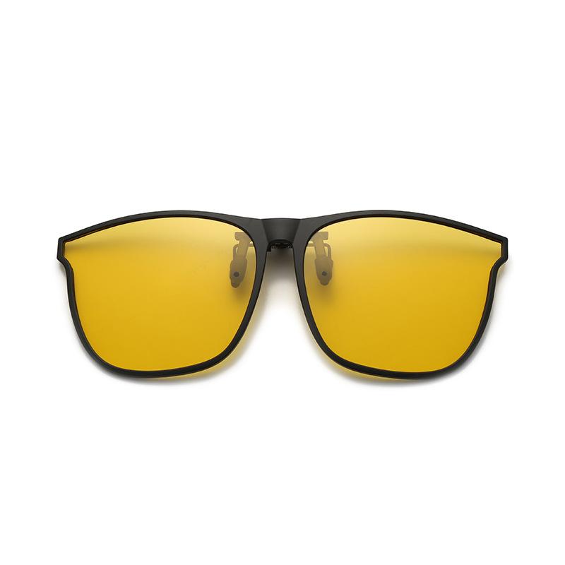 Clips de Lunettes de Soleil Polarisés à Contact Ultra-Léger, Conducteurs Hommes et Femmes Conduisant Lumière Myopie Clips de Lunettes