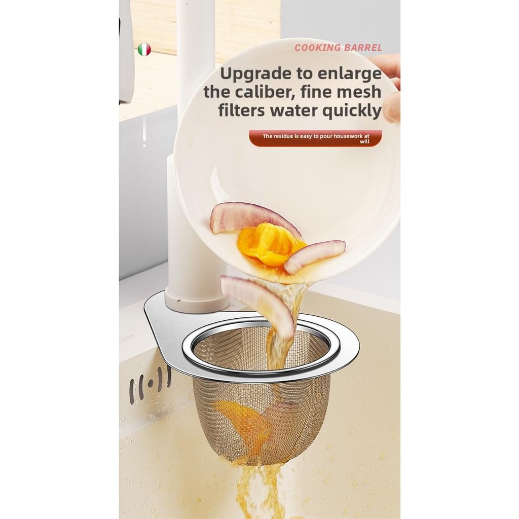 Zlewozmywak kuchenny Dedykowany Kosz drenażowy ze stali nierdzewnej Łabędź Miska Wisząca Suszarka Drenażowa Separacja Sucha i Mokra Ekran Filtrujący Śmieci