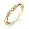 European and American simple twist micro-inlaid zircon ring copper ring girl index finger ring tail